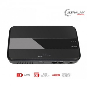 UltraLAN Micro UPS Wifi Router DC UPS w/ PoE - 45W 8.8AH